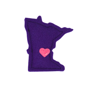 Minnesota Purple - Felt Catnip Toy