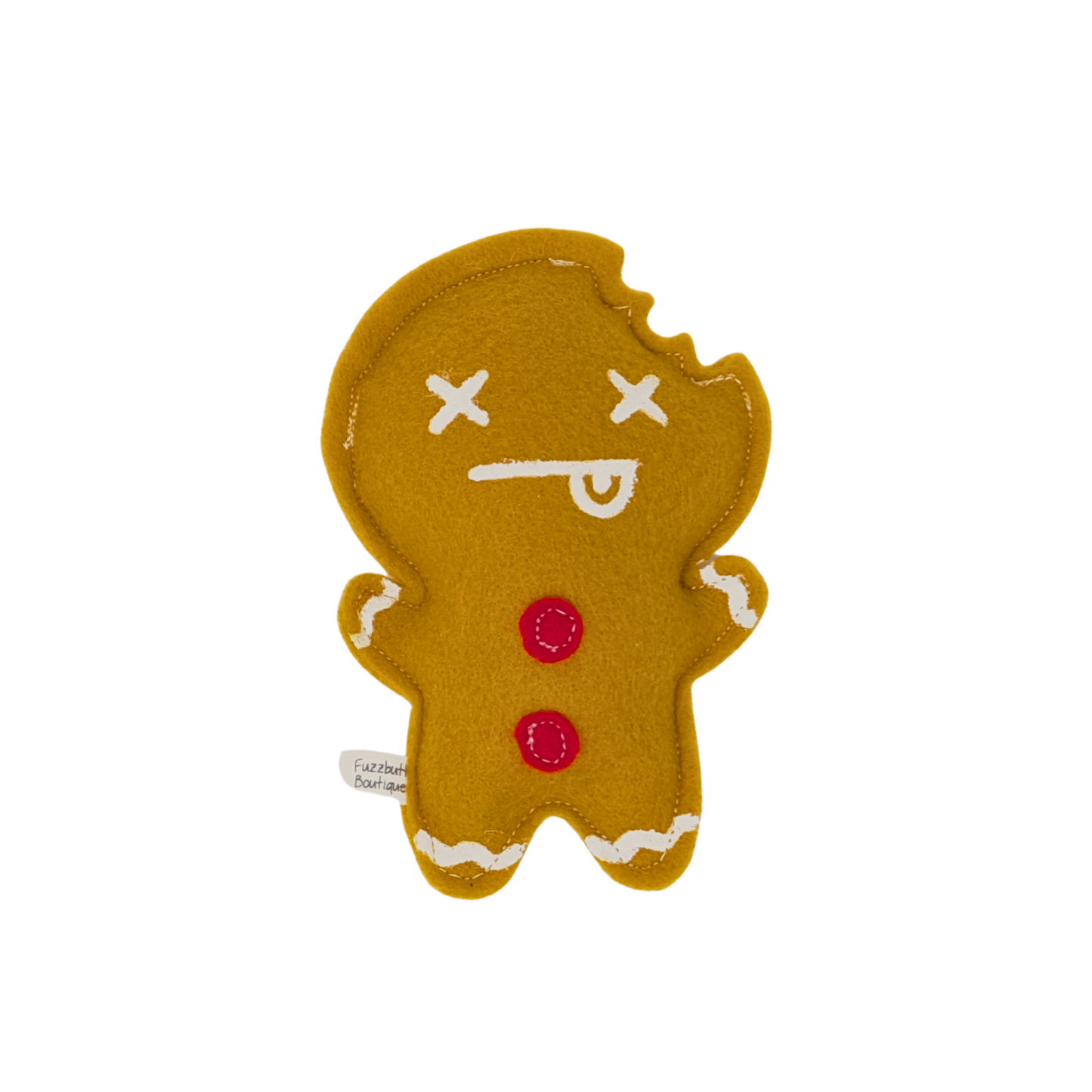 Gingerdead Man - Felt Catnip Toy