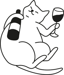 Wine Cat - Decal