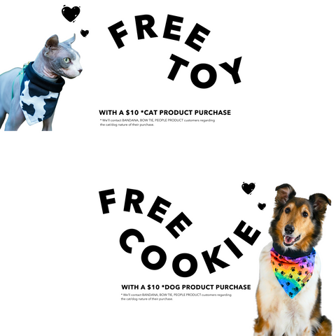 FREE Cat TOY or Dog COOKIE