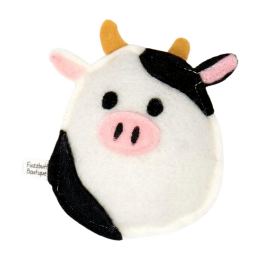 Squish Cow - Felt Catnip Toy