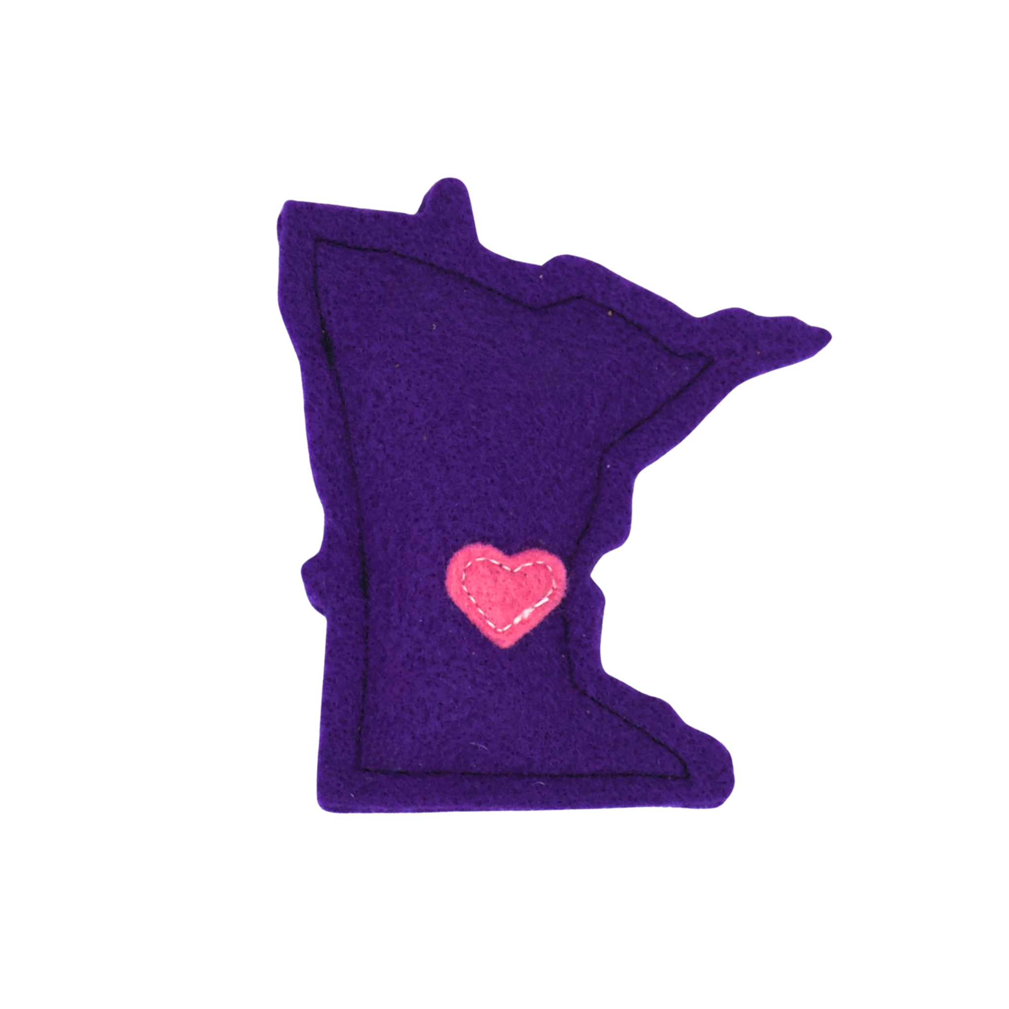 Purple Minnesota - Felt Catnip Toy