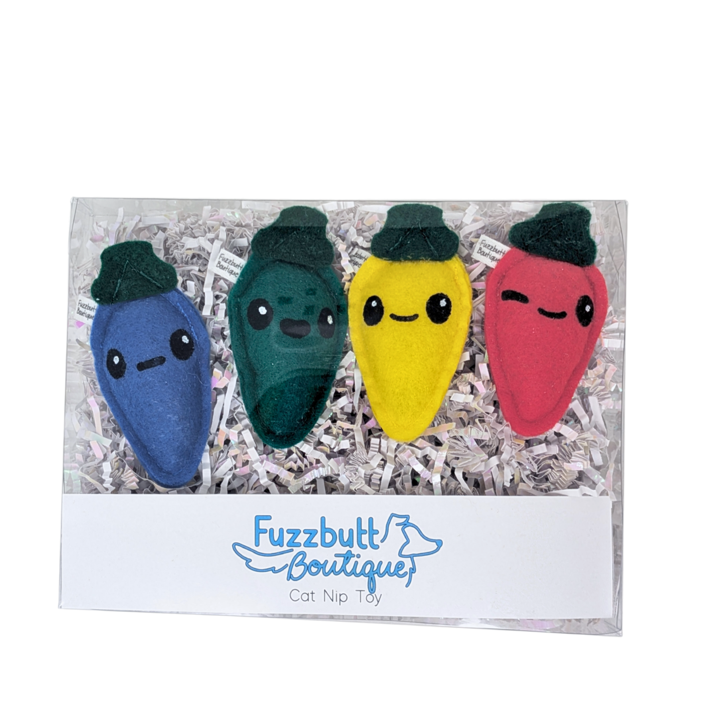 Christmas Lights Box - Felt Catnip Toy