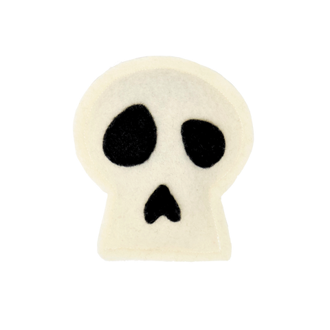 Skull - Felt Catnip Toy