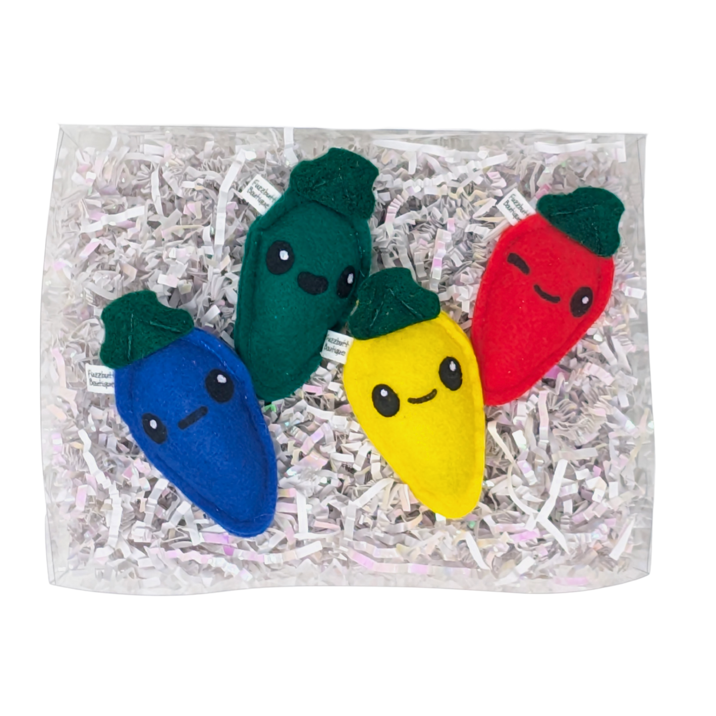 Christmas Lights Box - Felt Catnip Toy