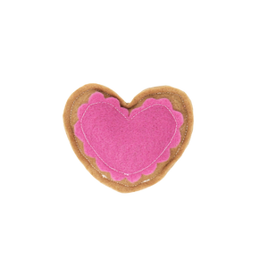 Heart Cookie - Felt Catnip Toy