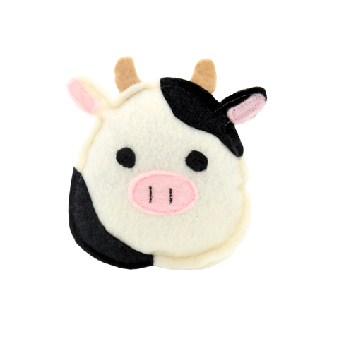 Squish Cow - Felt Catnip Toy