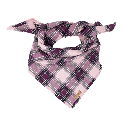 Dusty Pink and Purple Plaid - Blanket Scarf