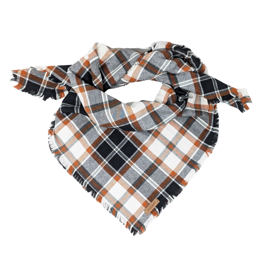 Harvest Brown Plaid - Blanket Scarf