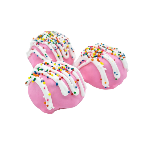 Pink Oat Cake Bites - Dog Cookie