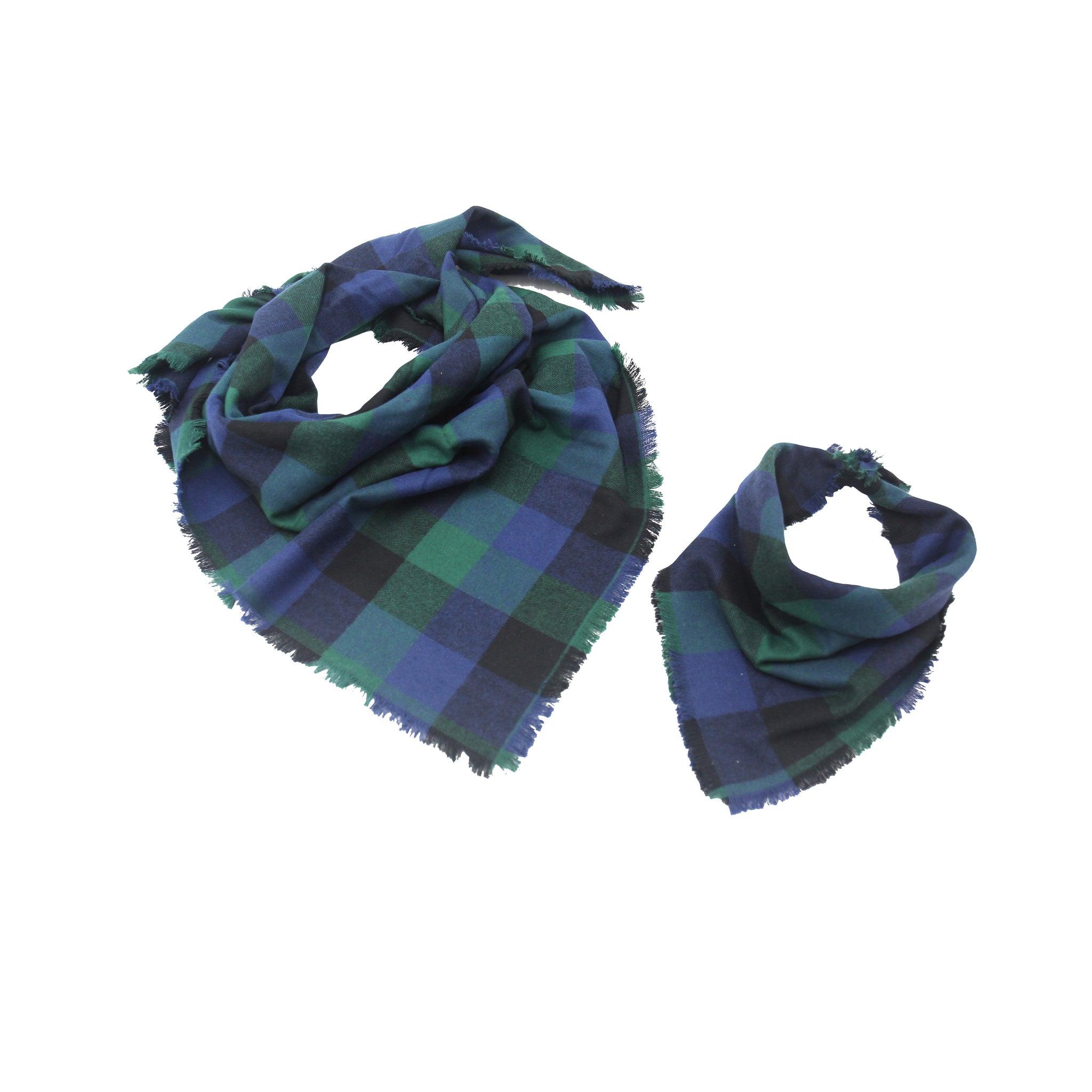 Blue and Green Plaid - Mommy and Me Set