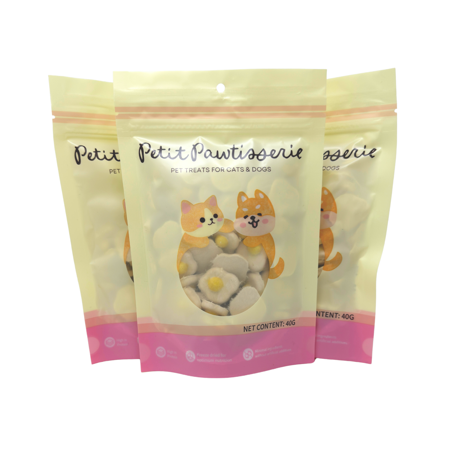 Fried Eggs - Freeze Dried Chicken Treats