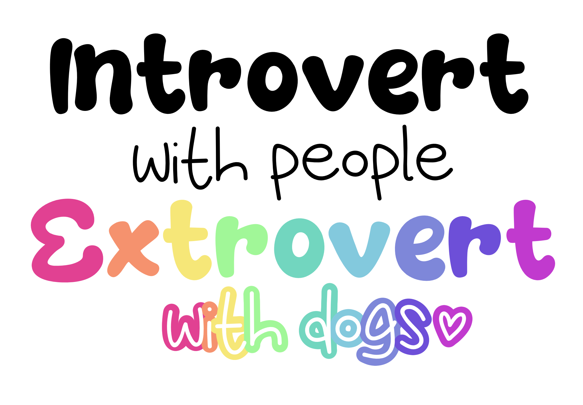 Introvert Extrovert - Sticker