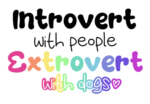 Introvert Extrovert - Sticker