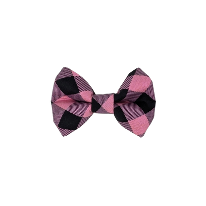 Pink Check - Bow Tie