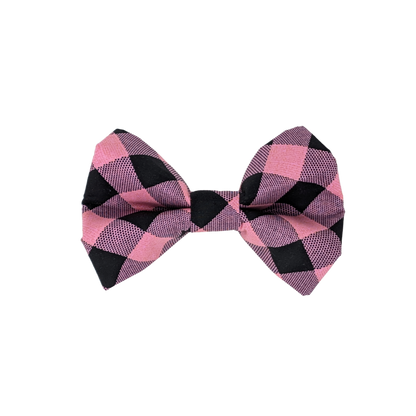 Pink Check - Bow Tie