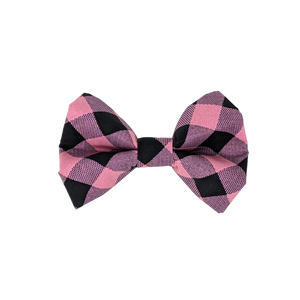 Pink Check - Bow Tie