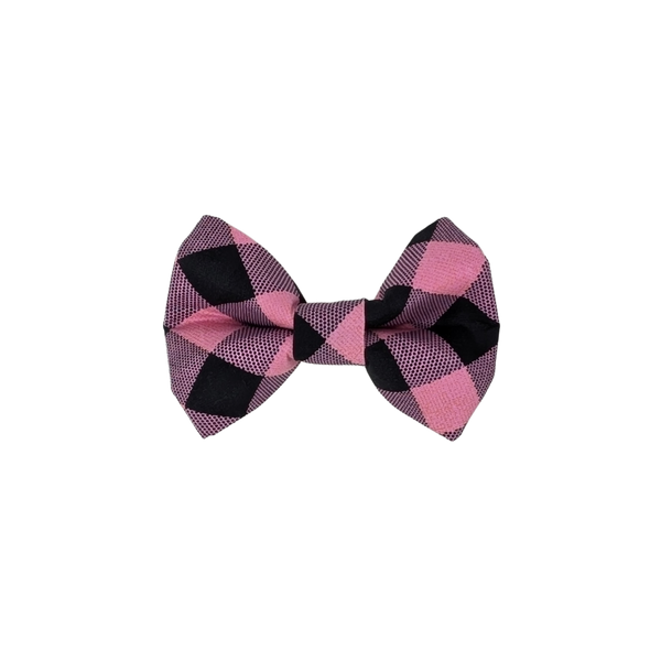 Pink Check - Bow Tie
