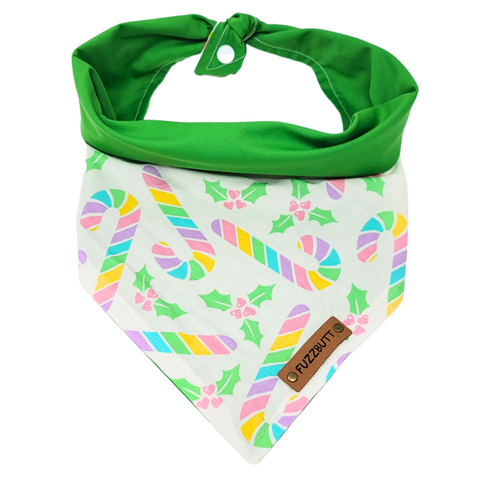 Pastel Candy Canes - Pet Bandana