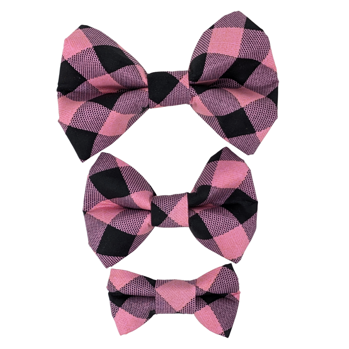 Pink Check - Bow Tie