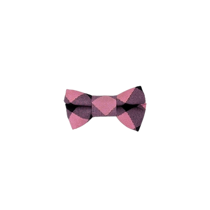 Pink Check - Bow Tie