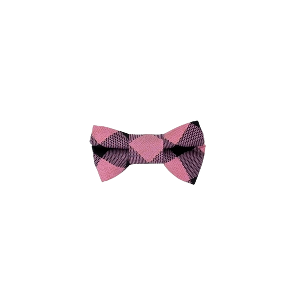 Pink Check - Bow Tie