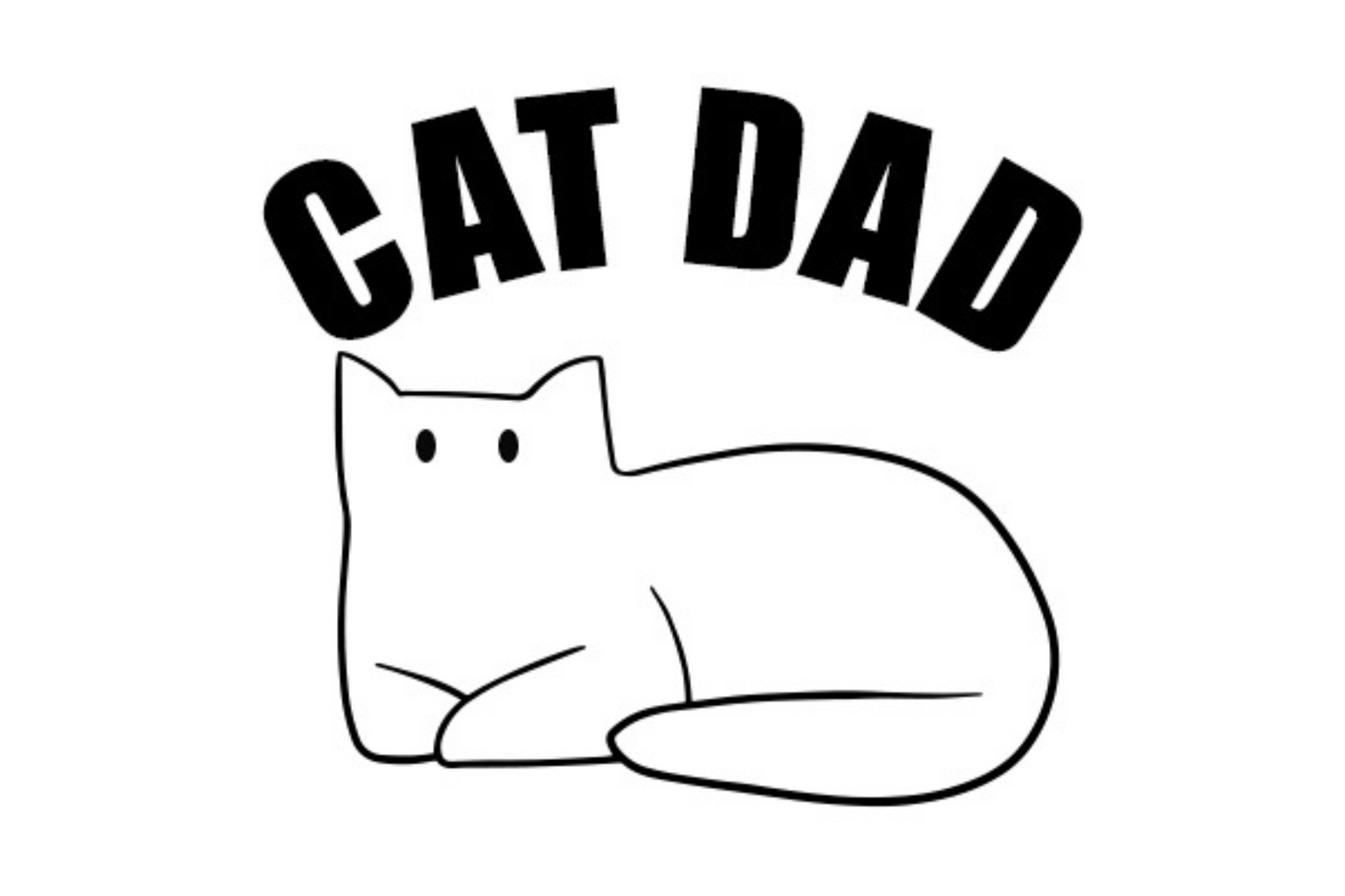 Cat Dad - Decal