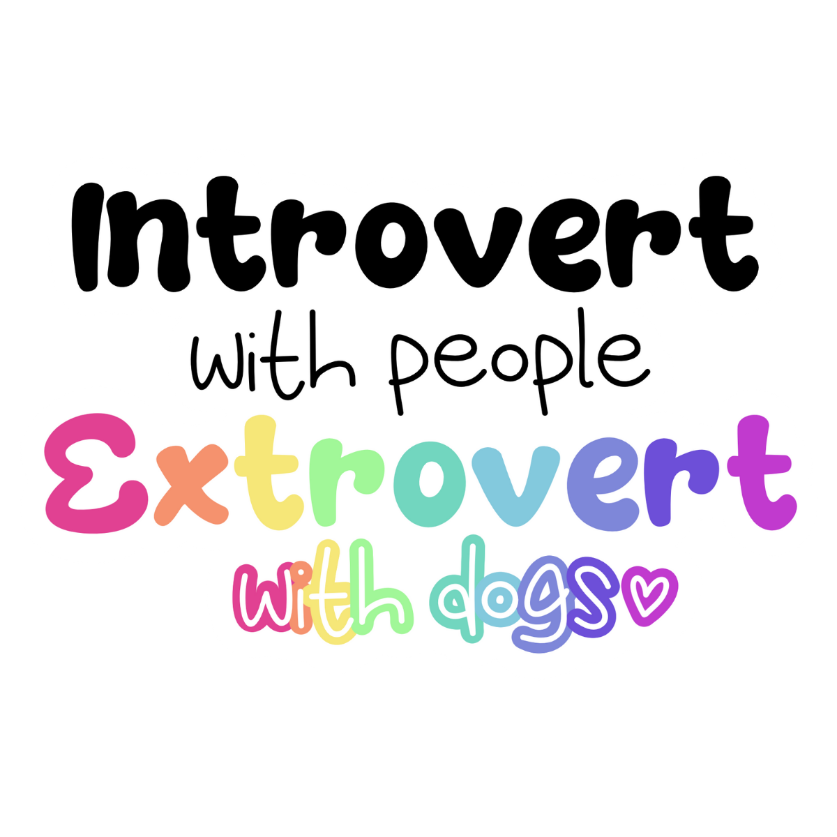 Introvert Extrovert - Sticker