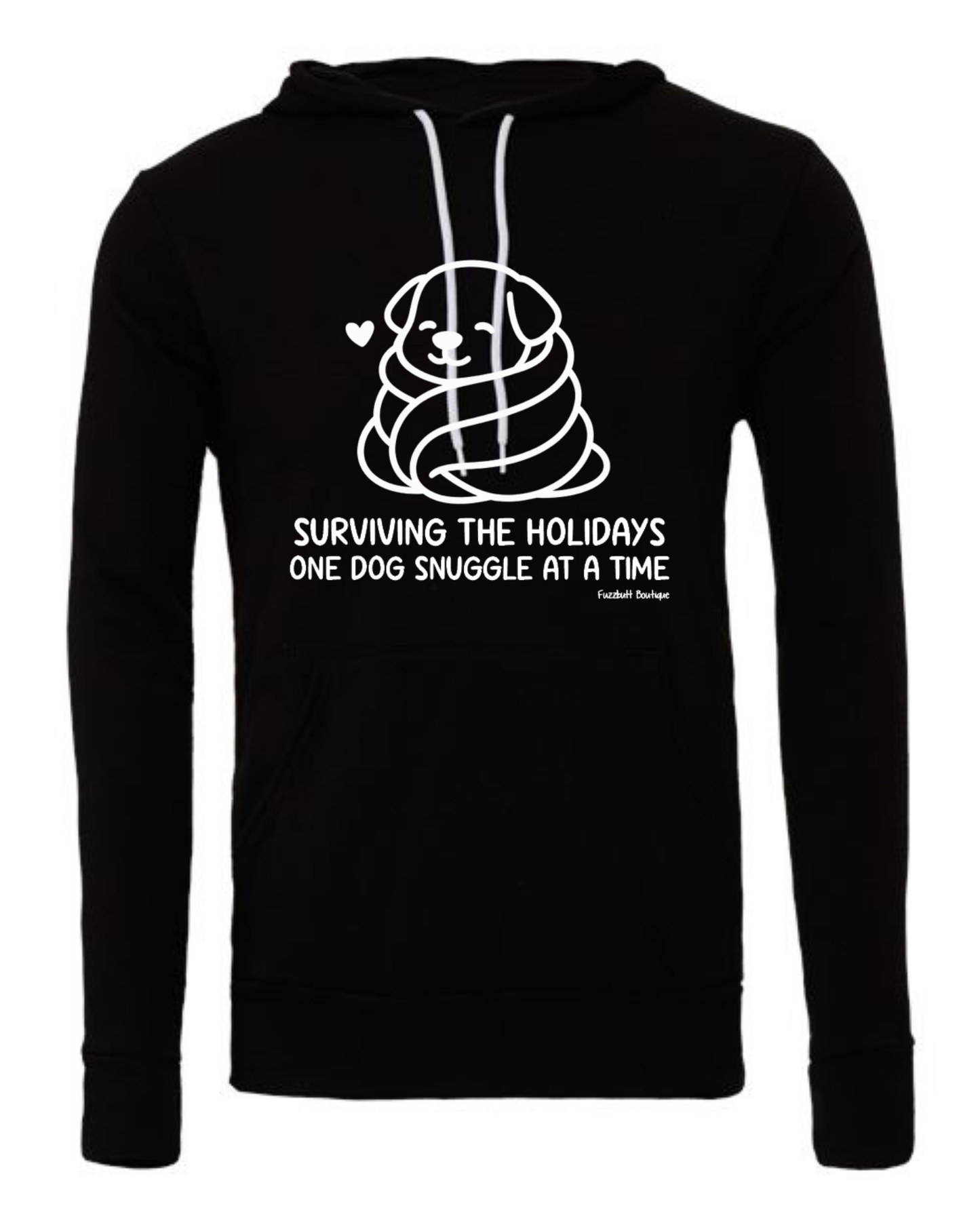 Surviving the holidays one dog snuggle at a time - Sweatshirt