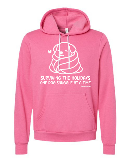 Surviving the holidays one dog snuggle at a time - Sweatshirt