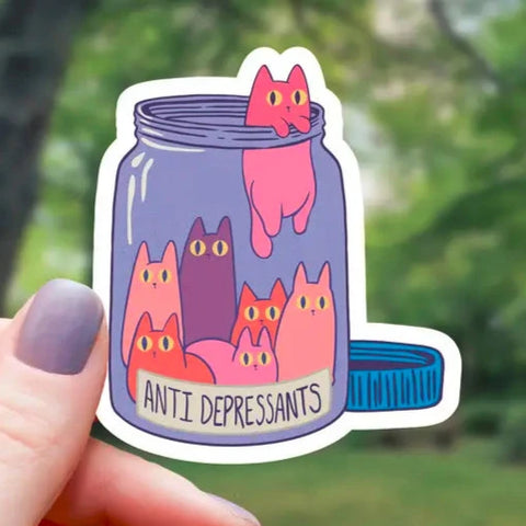 Cat Antidepressants - Sticker