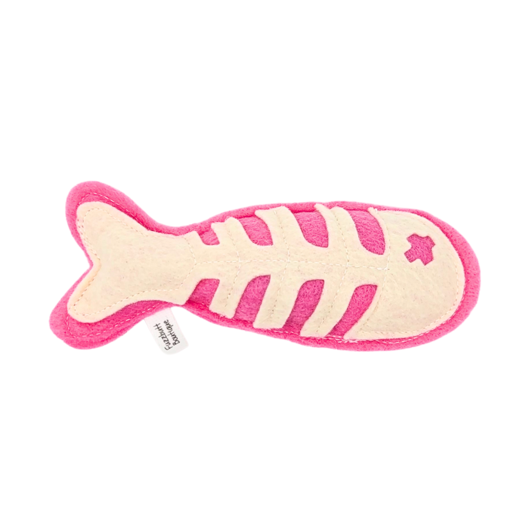 Dead Fish Pink - Felt Catnip Toy