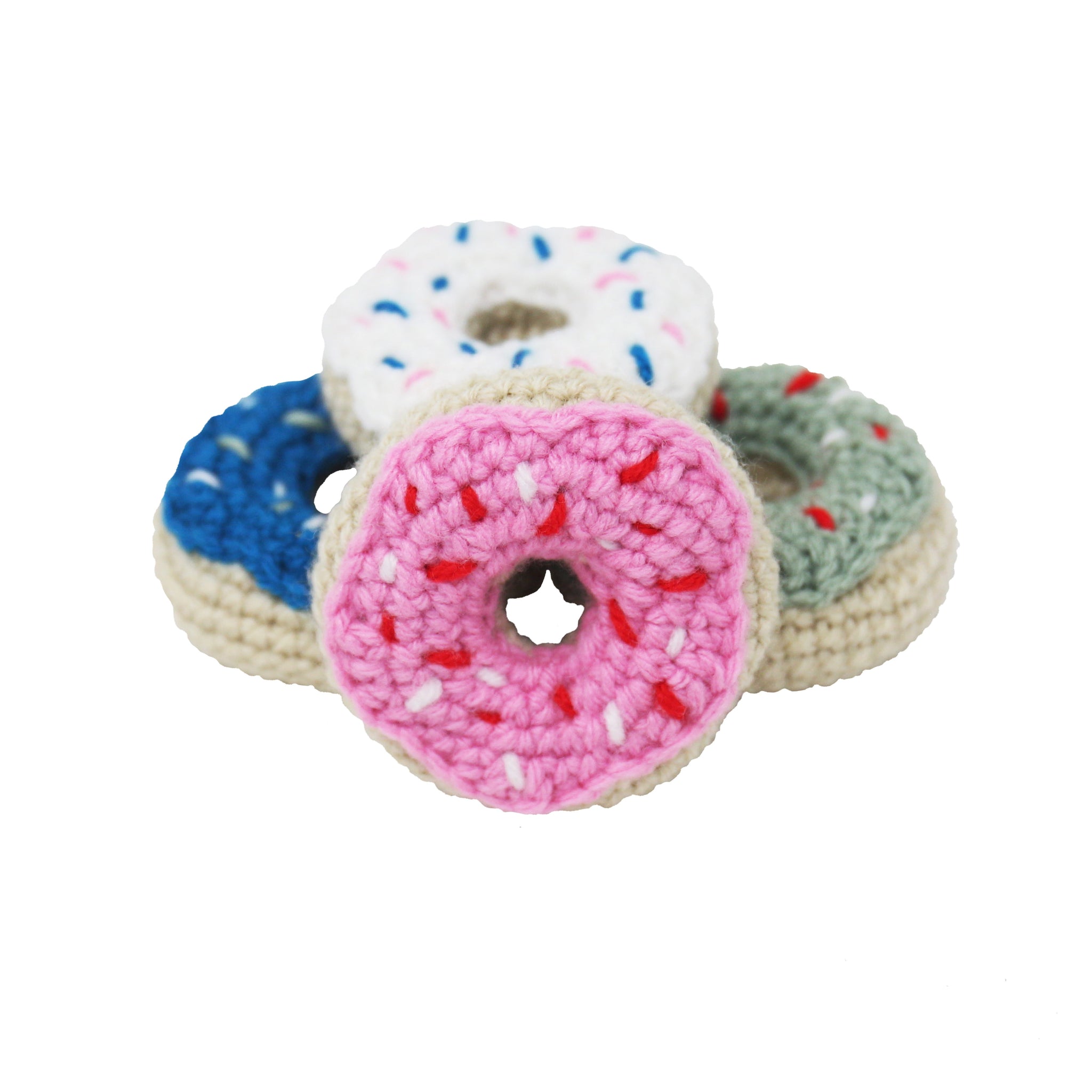 Pink Donut - Crochet Catnip Toy