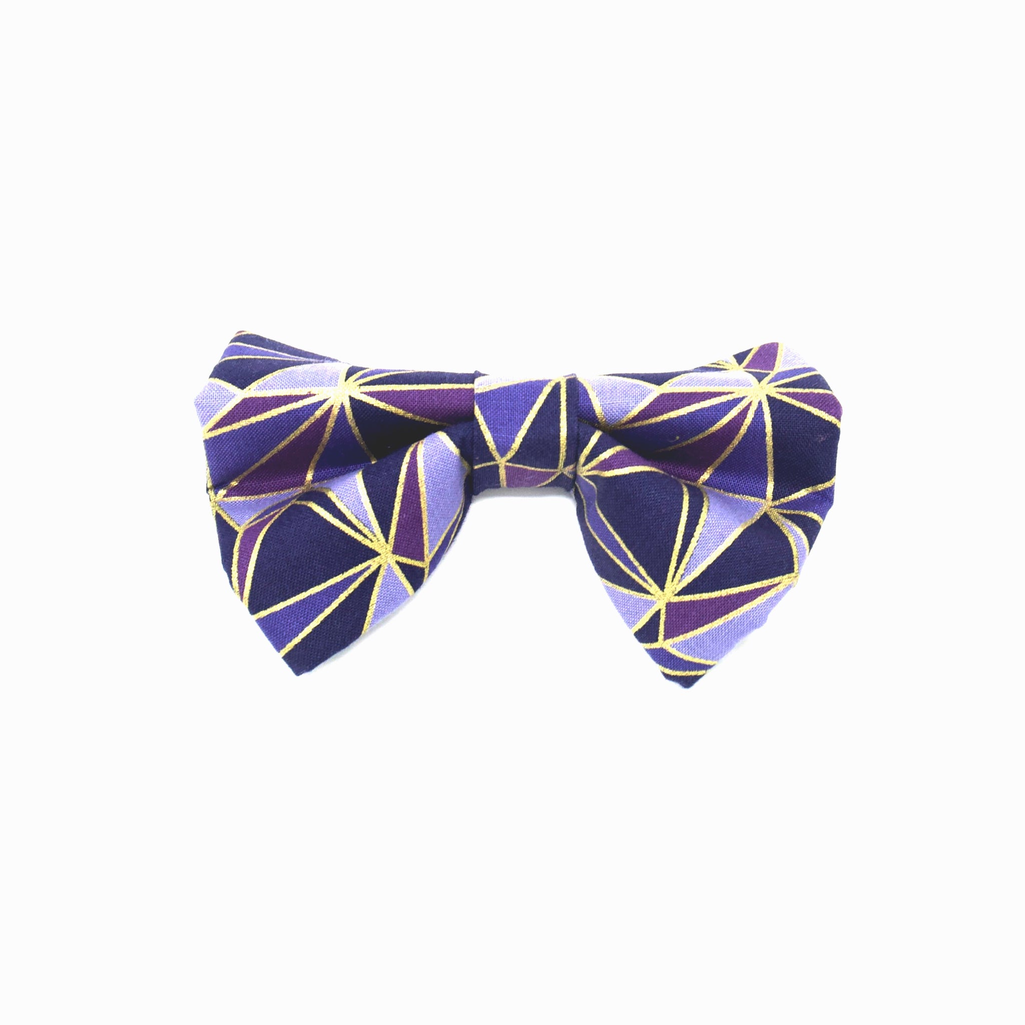 Purple Geometric -Bow Tie