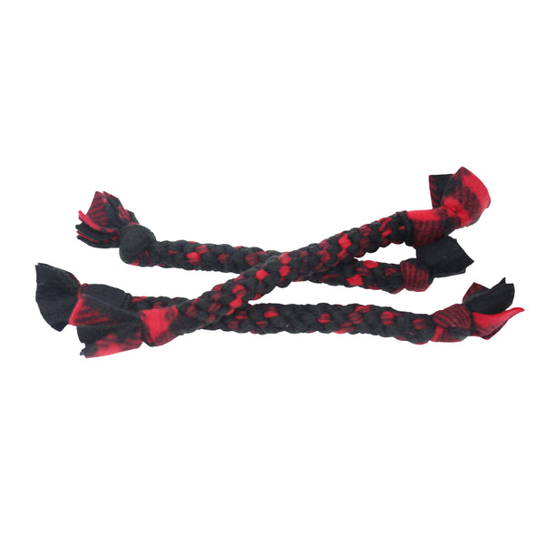 Red - Fleece Rope Toy